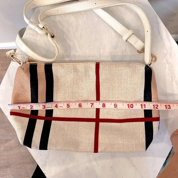 🔥Stylish Plaid Crossbody Bag - White, Black, Red🔥 - Picture 3 of 4